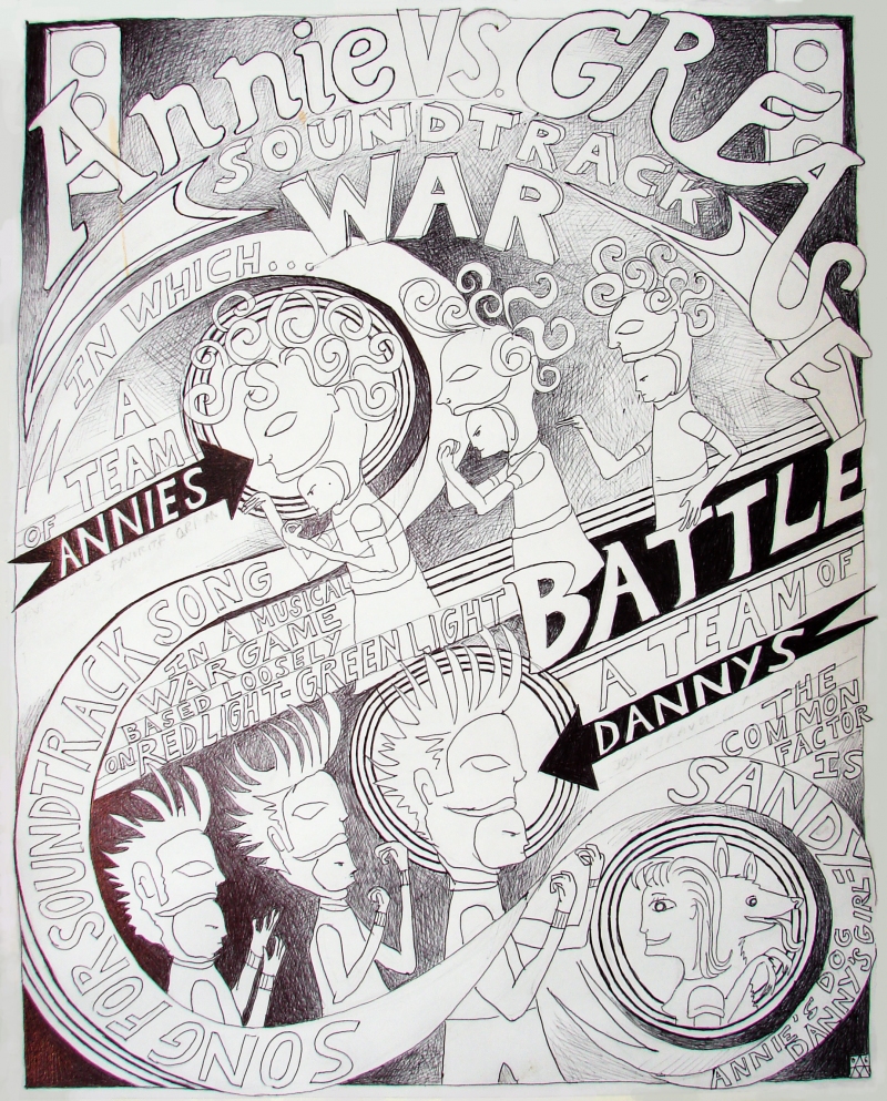 Poster for Annie Vs. Grease Soundtrack War