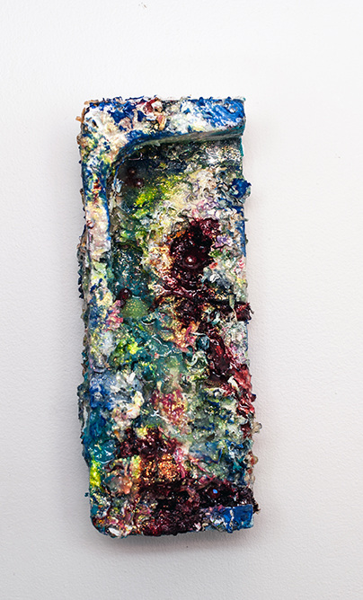 aimee hertog Installation and Sculpture Discarded Styrofoam, paper shredding, glue, alcohol ink, paint, glitter, resin