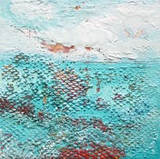 ALI HERRMANN Abstracts encaustic and oil paint