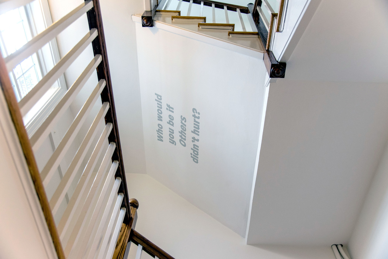 Who Would You Be If Others Didn't Hurt? ALLANA CLARKE Sculpture//Installation Vinyl