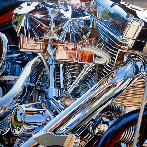 Heavy Breathing allan gorman Ready to Rumble Oil on Canvas