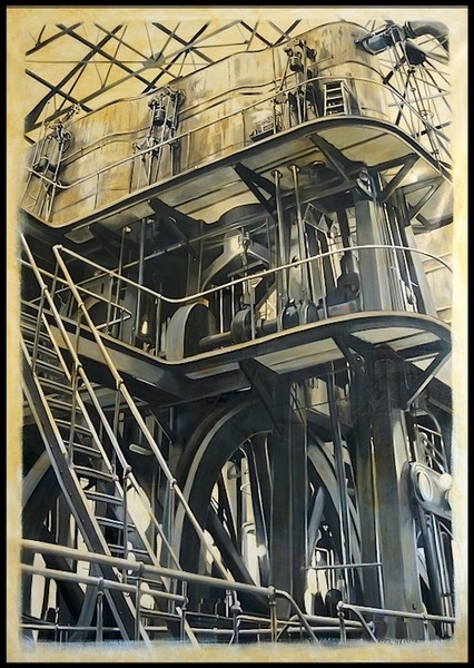 SteamPunk allan gorman Exquisite Engineering Oil on Linen