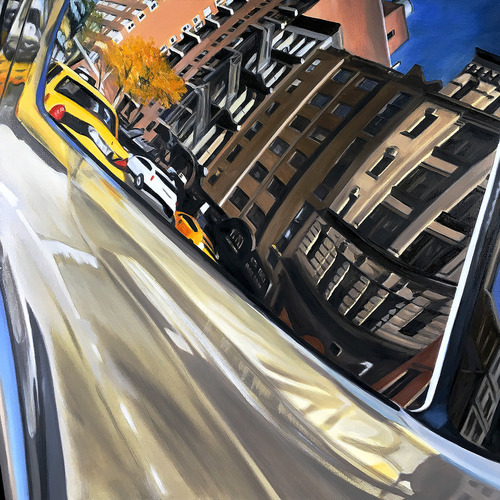 Up 4th allan gorman On the Road Oil on Linen