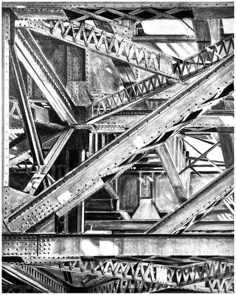 Engineering Nightmare #2 allan gorman Graphite Drawings Graphite on Bristol