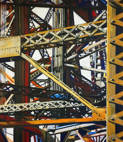 WittPenn allan gorman Exquisite Engineering Oil Sticks on Natural Linen