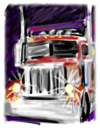 Bright Yellow Lights allan gorman Watercolor/Digital Art Finger and iPad
