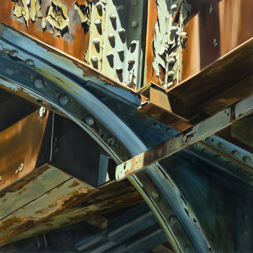 Culver Line Rust allan gorman Featured Paintings Oil on Panel