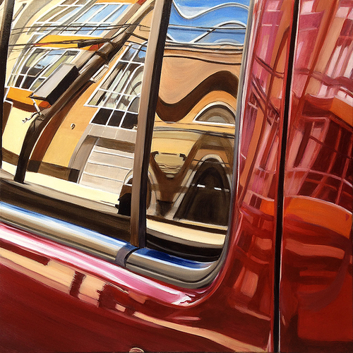 Williamsburg Red allan gorman Featured Paintings Oil on Linen