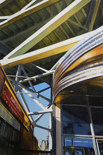 Entrance at Smith Street allan gorman Featured Paintings Oil on Panel