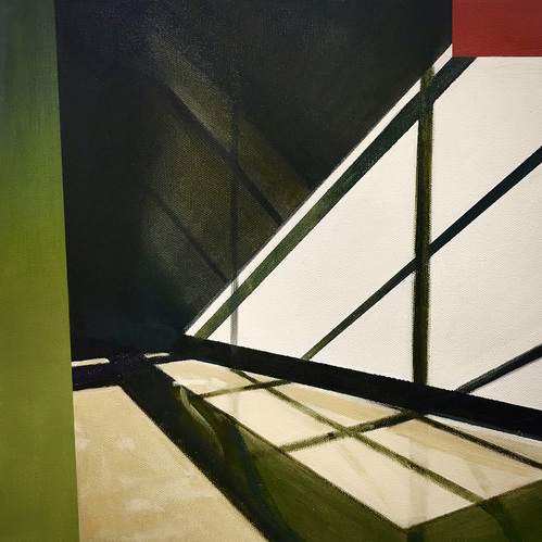 Sunlight in an Empty Office allan gorman Featured Paintings Oil on Canvas