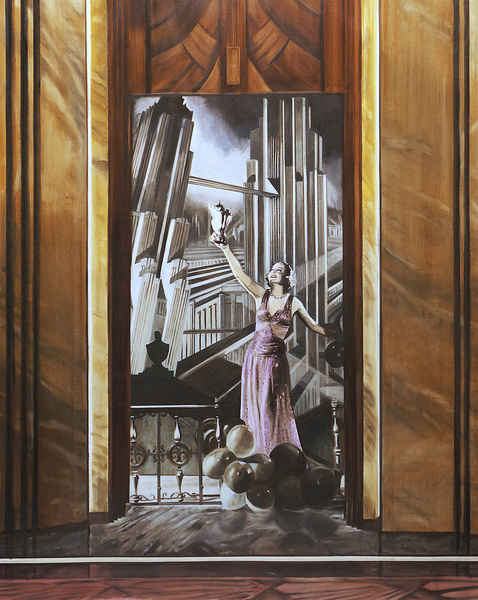 Child of the Jazz Age allan gorman Featured Paintings Oil on Linen