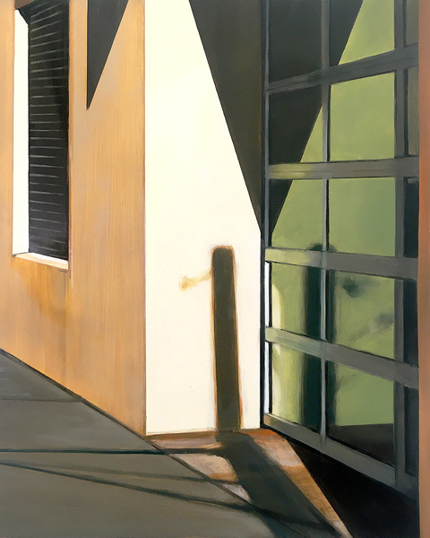 Shadows on Provost Street allan gorman Featured Paintings Oil on Panel