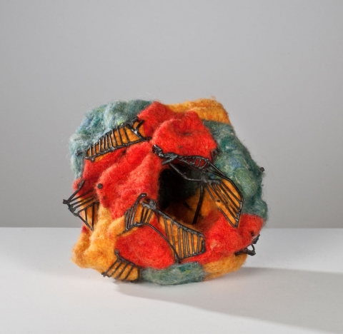 Study in Steel and Wool Earlier Work steel and felted wool