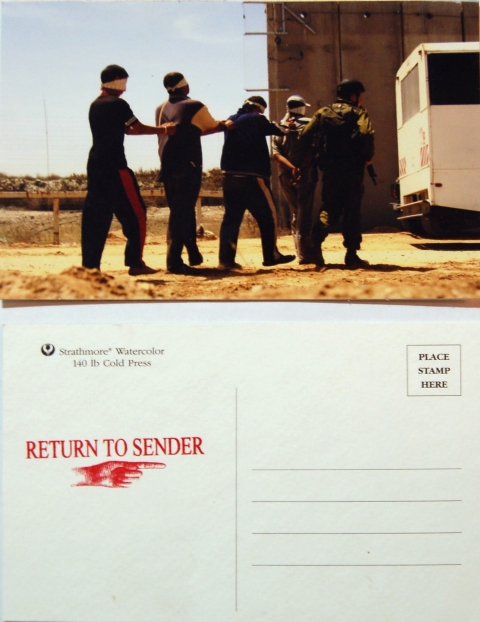 Amy Westpfahl  Return to Sender, 2009 Photographic reproduction, ink stamp on postcard
