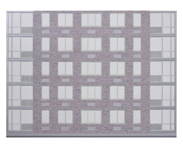 Andrew Moeller Facade Paintings Acrylic and Graphite on Panel