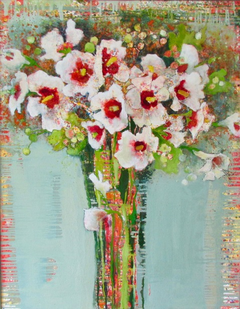 Hibiscus #1341 Anne Salas Paintings oil on canvas