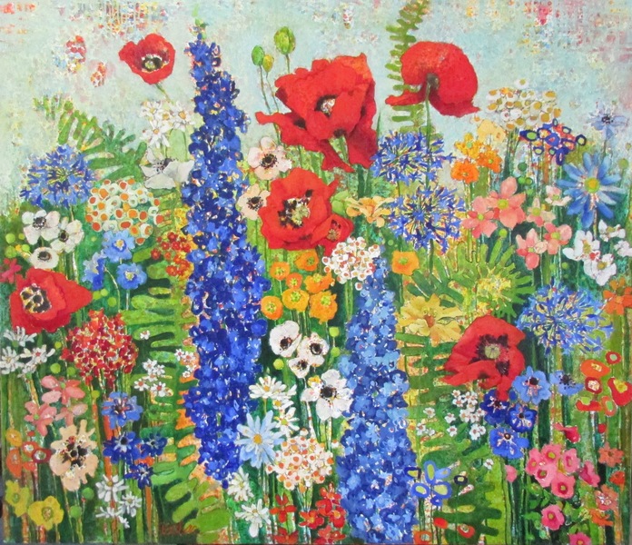 Beloved Garden #1487 Anne Salas Paintings oil on canvas