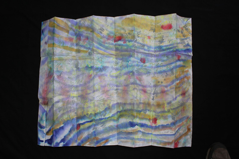 ANN STODDARD  Water Maps Ink, watercolor on rice paper