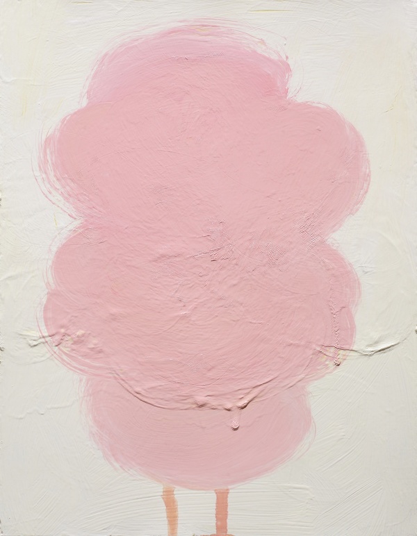 "Spun" Anya Spielman Works on Paper Oil on Paper