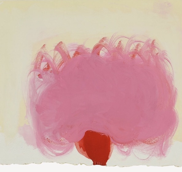 "Bush" Anya Spielman Works on Paper Oil on Paper