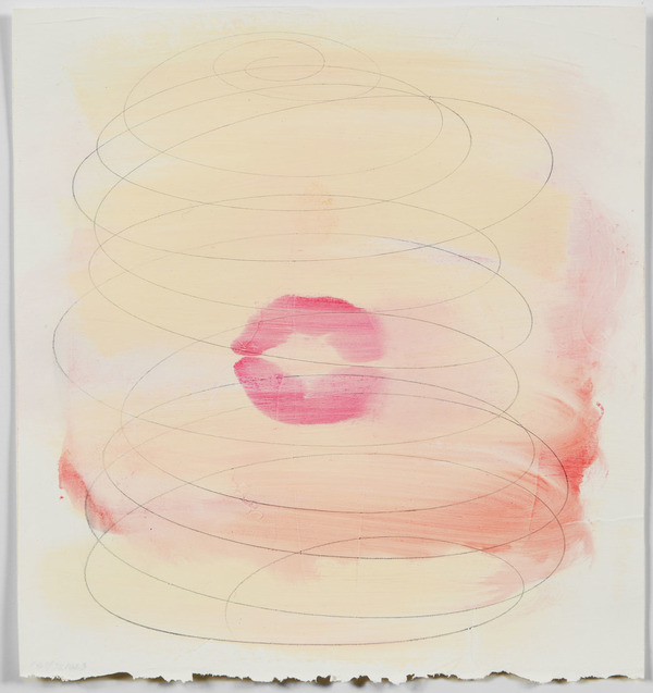 "Stain" Anya Spielman Works on Paper Oil on Paper