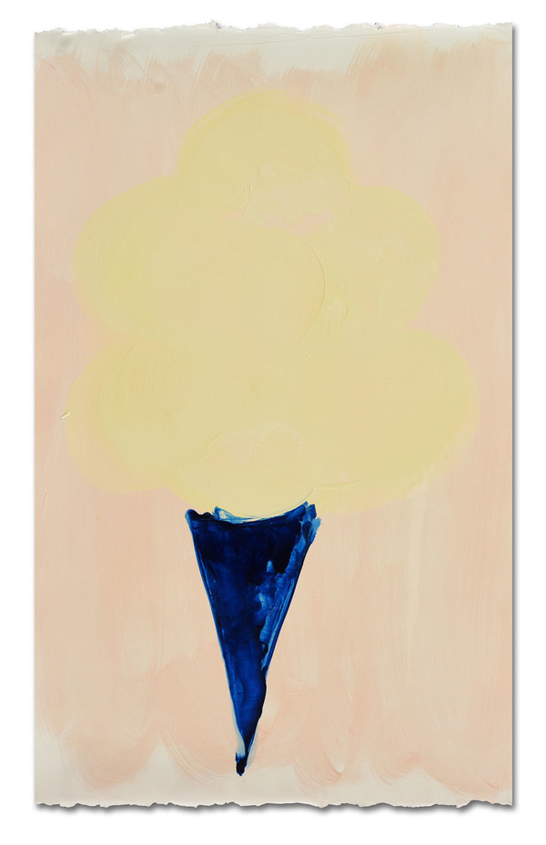 "Cream Cone" Anya Spielman Works on Paper Oil on Paper