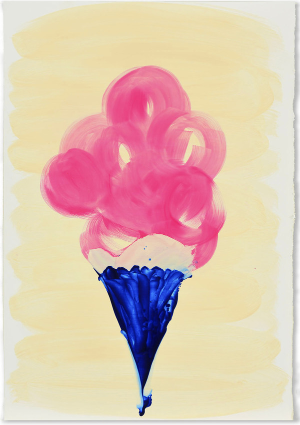 "Candy Cone" Anya Spielman Works on Paper Oil on Paper