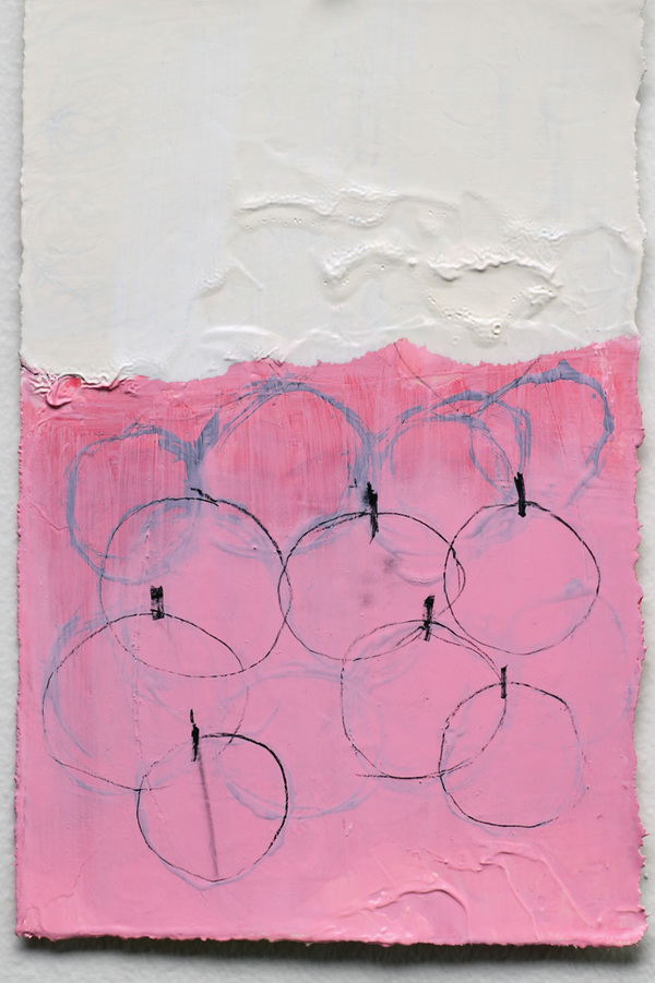 "Wild Pink" Anya Spielman Works on Paper Oil on Paper
