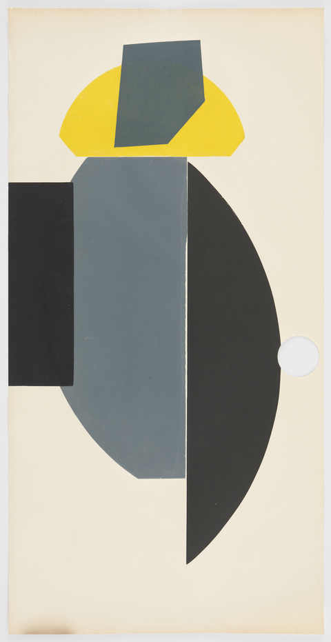 Hole Yellow Black Gray Austin Thomas Works Monoprinted with Akua Intaglio Ink on proofing paper