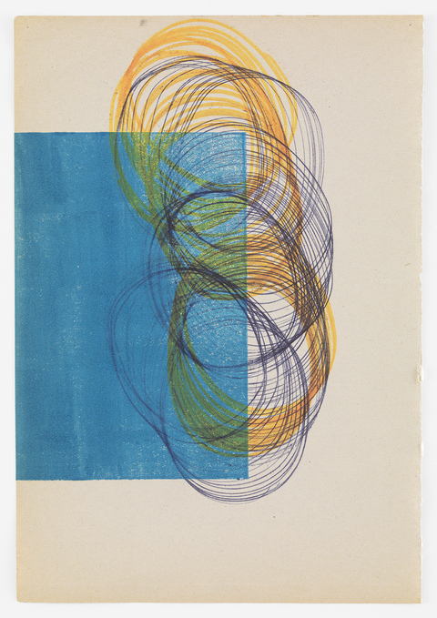 Drawing with Turquoise Square Austin Thomas Works Monoprinted with Akua Intaglio Ink