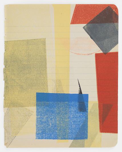 Print with Shapes Austin Thomas Works Monoprinted with Akua Intaglio Ink on notebook pape