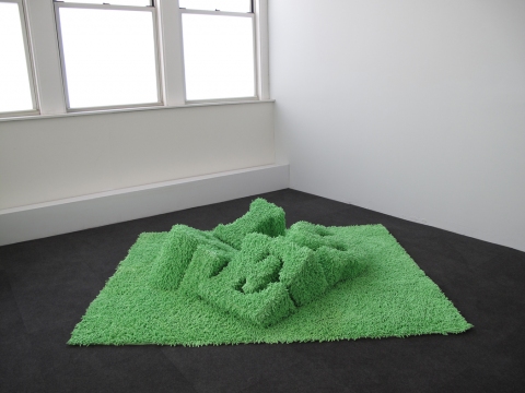 Barbara Gallucci Sculpture and Installation Shag chenille carpet over plywood