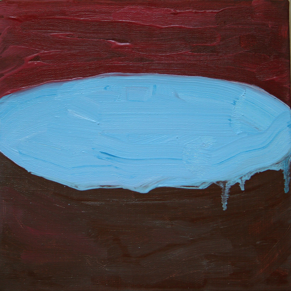 Cake (sky blue) Miscellany oil on linen