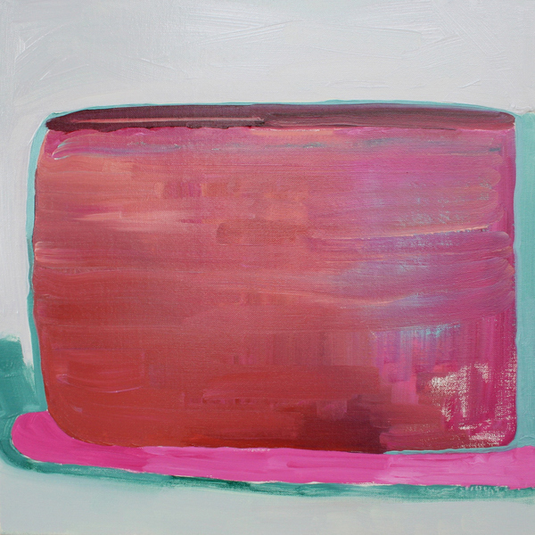 Cakes, No. 4 (3 reds + 1 green) Miscellany oil on linen