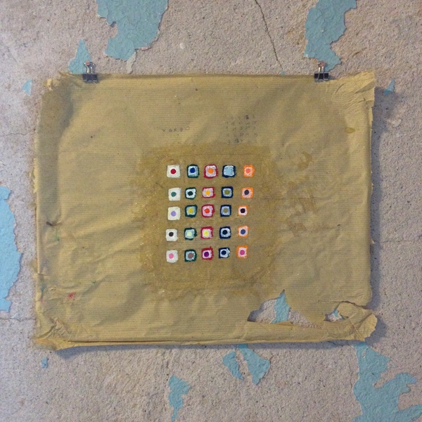 Study No. 1 Miscellany acryla gouache, graphite, and PVA glue on upcycled packing paper