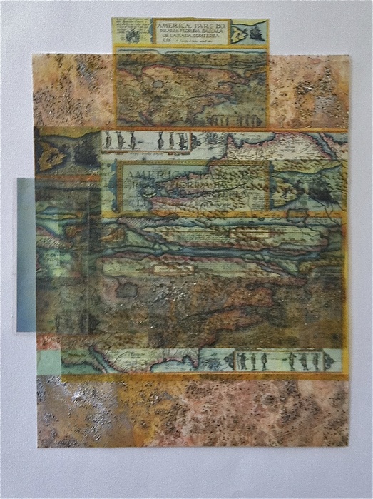 Beth Haber Attachments (Come and Go) mylar, acrylic, mixed media
