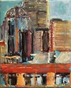  The Pru Skyline, Boston Series oil paint on linen canvas