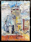 The Pru Skyline, Boston LLVIII (#108) Wind in the City The Pru Skyline, Boston Series impasto oil paint on canvas