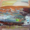   Aggregate Abstractions and The Sea oil on canvas