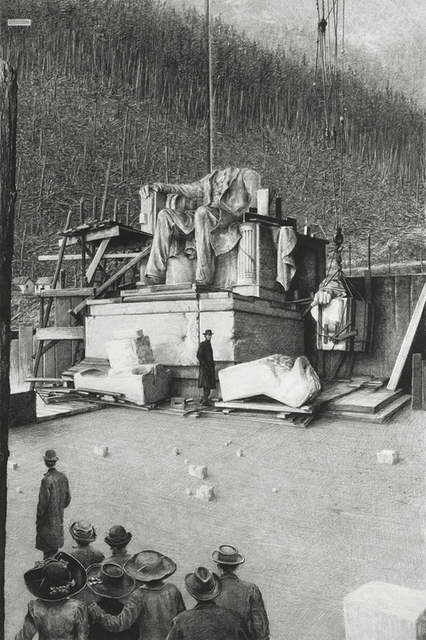 Suspicion CLEARCUT - Paris, NYC, Seattle graphite on paper