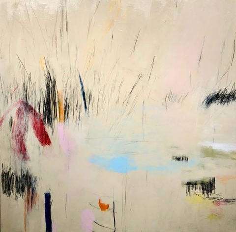 SPRING FEVER Bluestone Fine Art Gallery HAMPTONS VIRTUAL EXHIBITION Acrylic & Graphite on Canvas