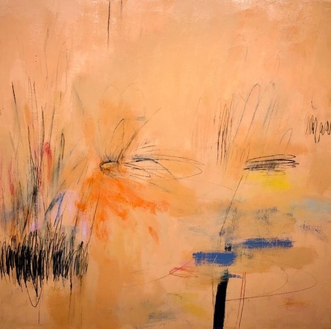 MARMALADE SUMMER Bluestone Fine Art Gallery HAMPTONS VIRTUAL EXHIBITION Acrylic & Graphite on Canvas