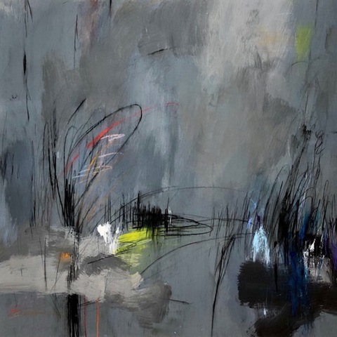 NIGHT VISION Bluestone Fine Art Gallery HAMPTONS VIRTUAL EXHIBITION Acrylic & Graphite on Mylar on Board