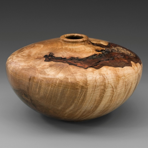 Burlesque Series - No. 3.3HV242 COLLECTION Closed Hollow Form with Natural Inclusions