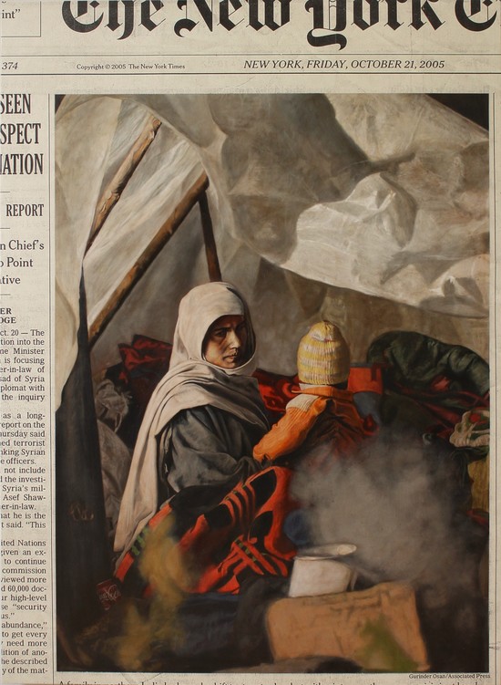 The New York Times BRANDON CAMPOS PAINTINGS Oil and acid free paper on panel