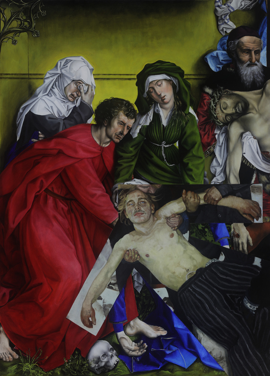 Mikhalov's Deposition BRANDON CAMPOS PAINTINGS oil and canvas on panel