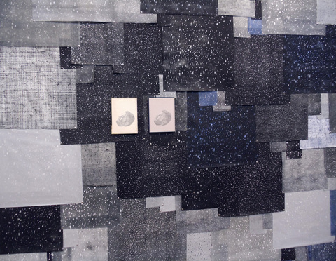 Brian Hitselberger Projects Relief and intaglio prints on kozo, graphite drawings on found surfaces