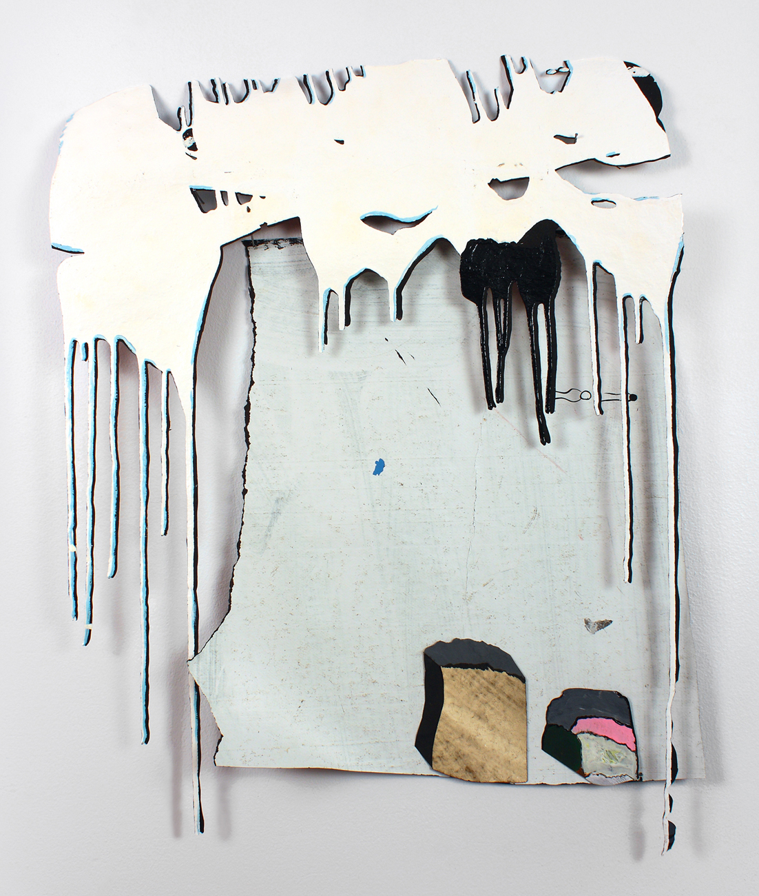 "Dripology" Bridget Mullen Archive Acrylic paint on tar paper