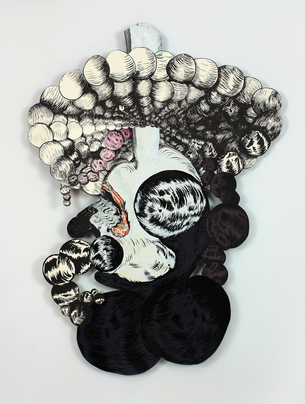 "How To Drown" Bridget Mullen Archive Acrylic paint and ink on paper
