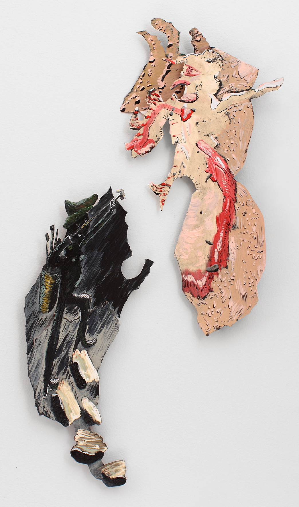"All I Want Is The Chutzpah To See Things Your Way" Bridget Mullen Archive Acrylic paint on tar paper